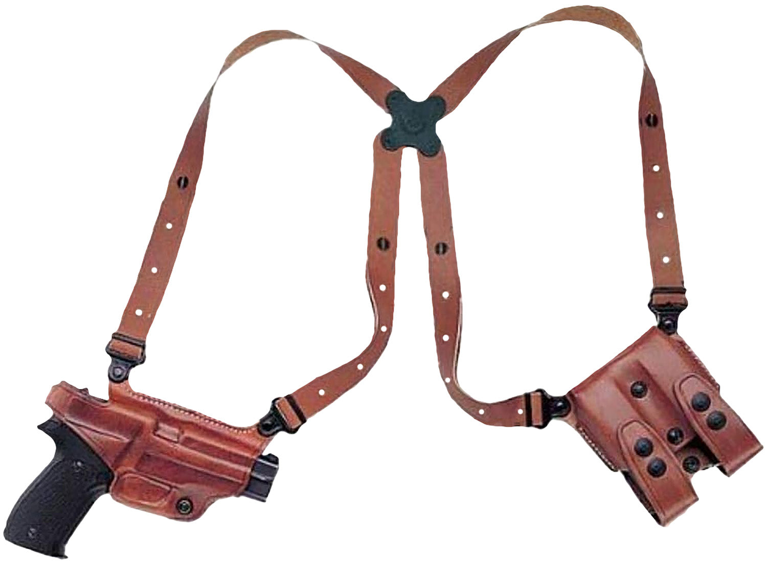 Galco MC290B Miami Classic Shoulder Holster Black Leather Kahr Arms Right Hand 56" Chest