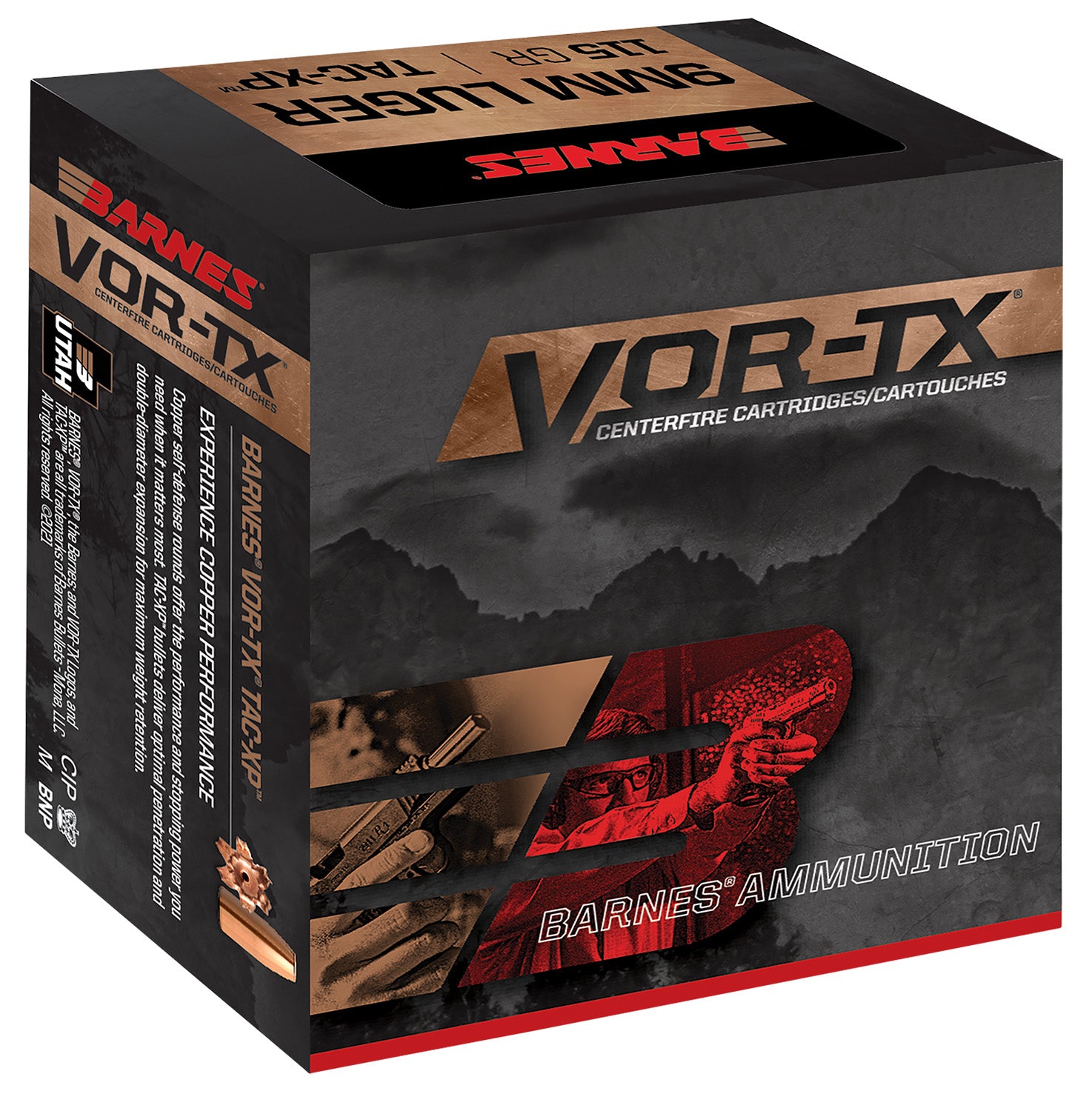 Barnes VOR-TX .45 ACP/Auto 185 grain TAC-XP ammunition
