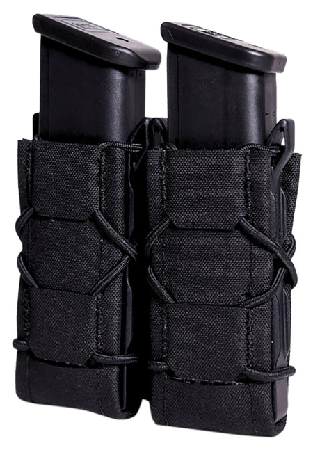 High Speed Gear 24PT02BK TACO Gen 2 Double Black MOLLE Mount Pistol Mag Pouch