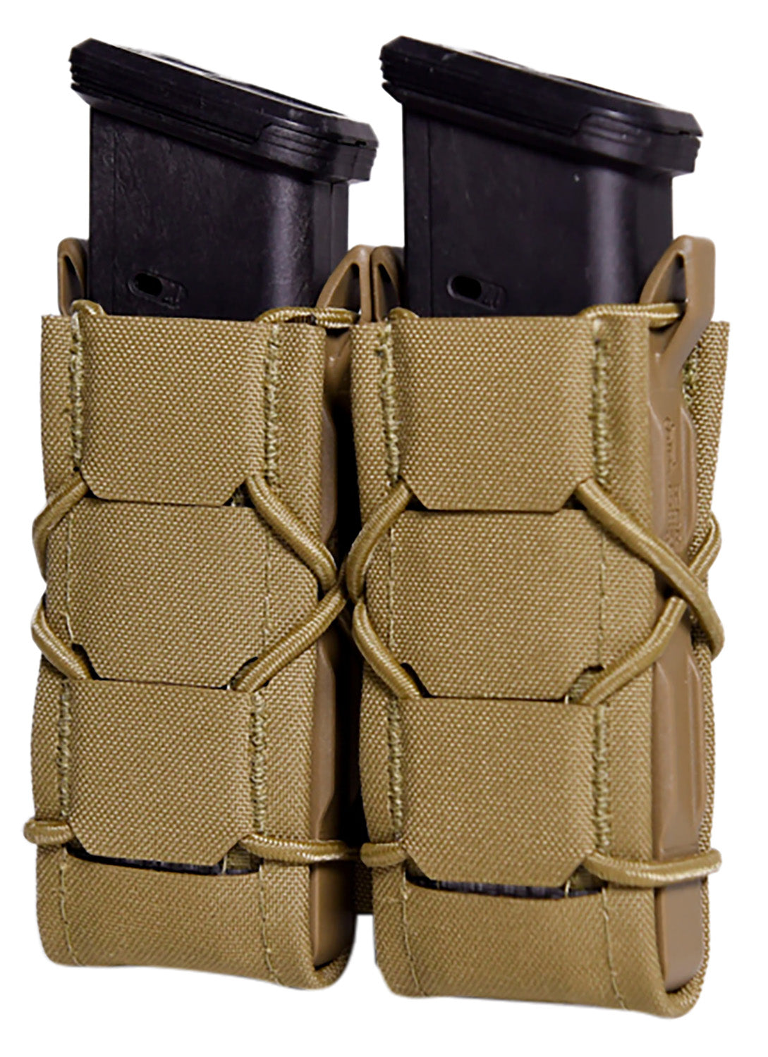 High Speed Gear 24PT02CB TACO Gen 2 Double Coyote Brown MOLLE Mount Pistol Mag Pouch