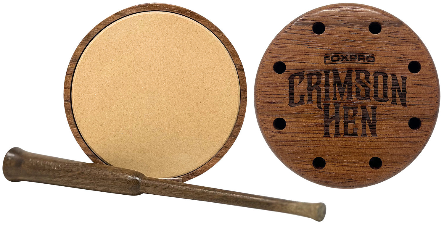 Foxpro Crimson Ceramic Turkey Pot Friction Call - Cherry Wood, Full Size