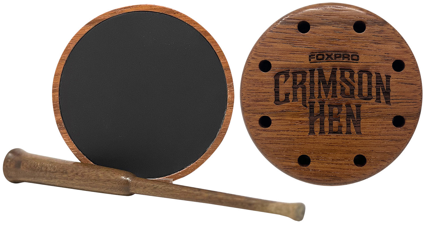 Foxpro Crimson Aluminum Turkey Friction Call with Glass Tone Board
