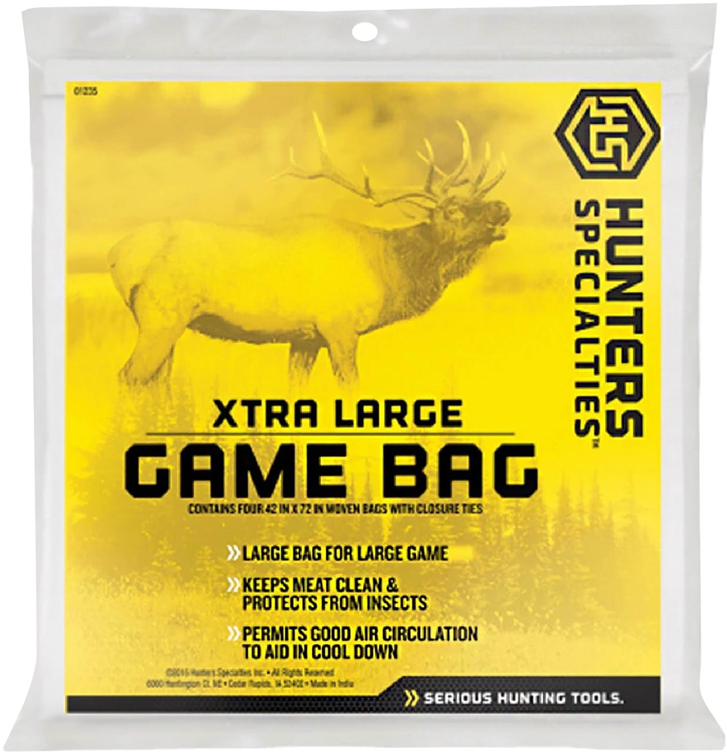 HS HS-01235 XL 42x72 Canvas Game Bag Insect Protection Washable Reusable
