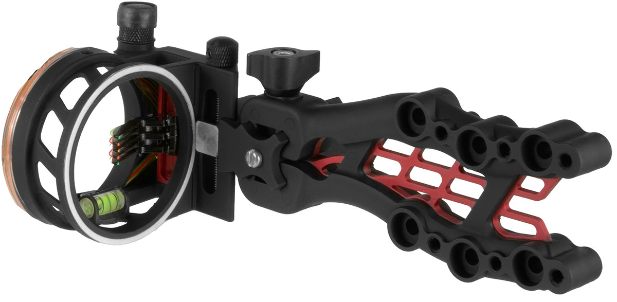 TruGlo TG7515B Black 5-Pin Carbon Hybrid Toolless Adjustable Archery Bow Sight