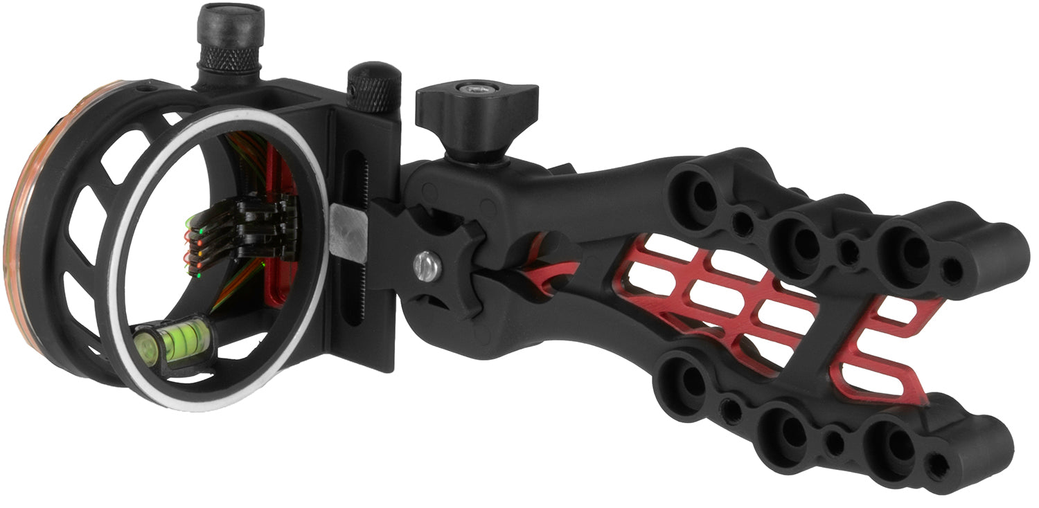 TruGlo TG7515B Black 5-Pin Carbon Hybrid Toolless Adjustable Archery Bow Sight