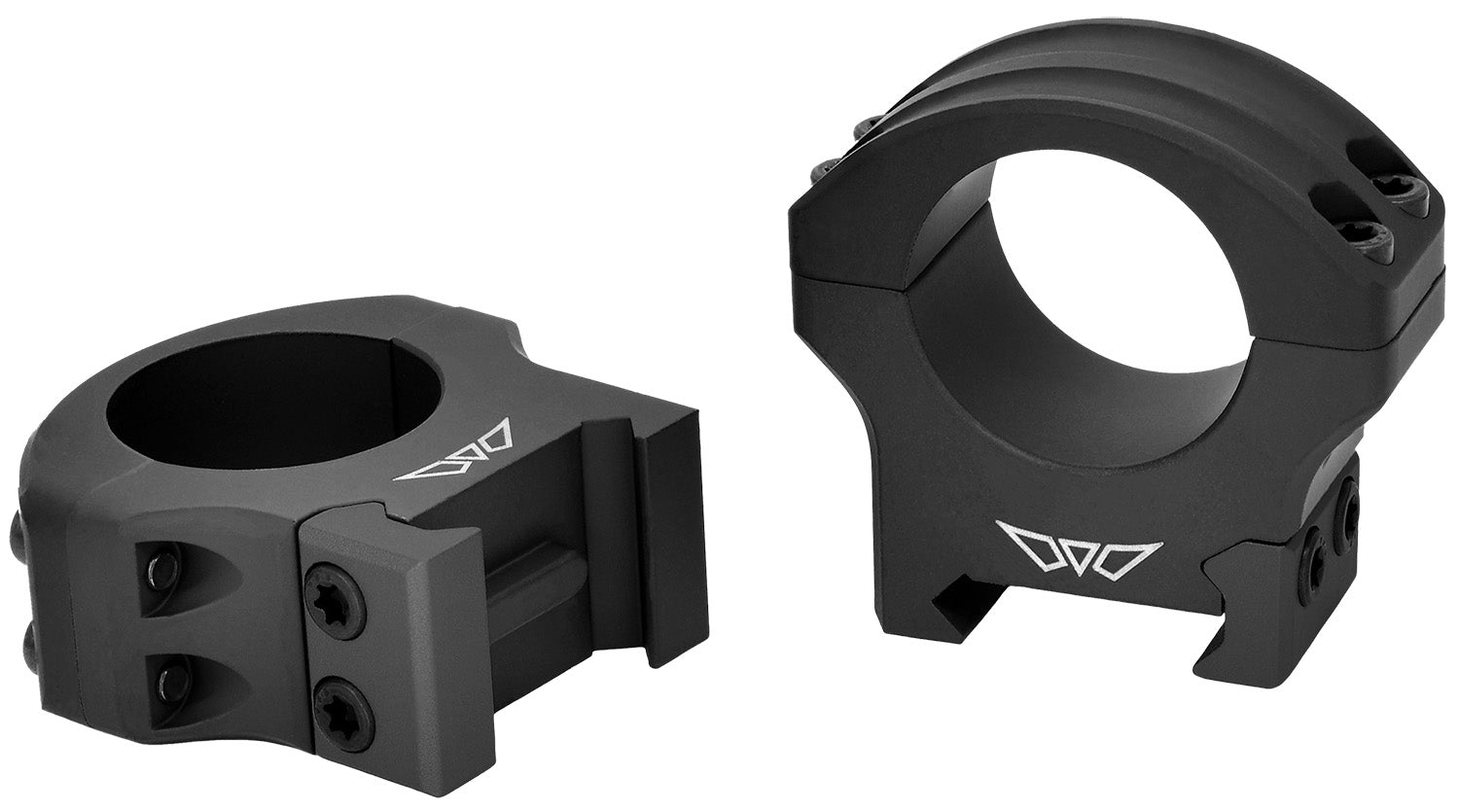 Warne 8501M 1" Medium HyperLite MagnaFusion Scope Rings Matte Black Maxima/Picatinny