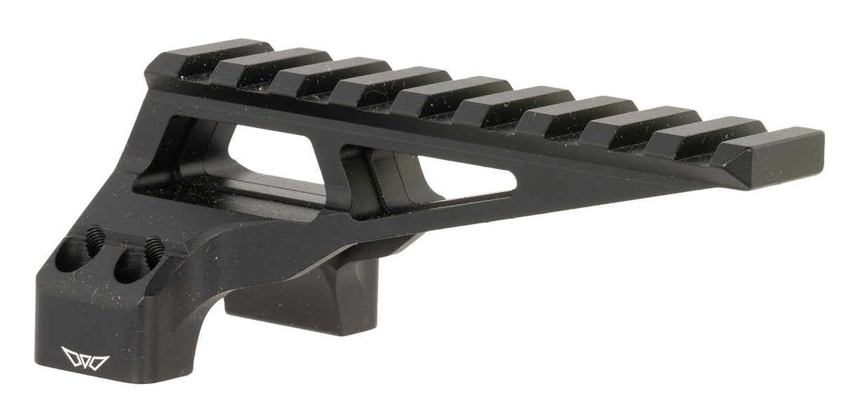 Warne 7860M 34mm Tube Diving Board Mount Black Anodized Aluminum Picatinny Rail Accessory