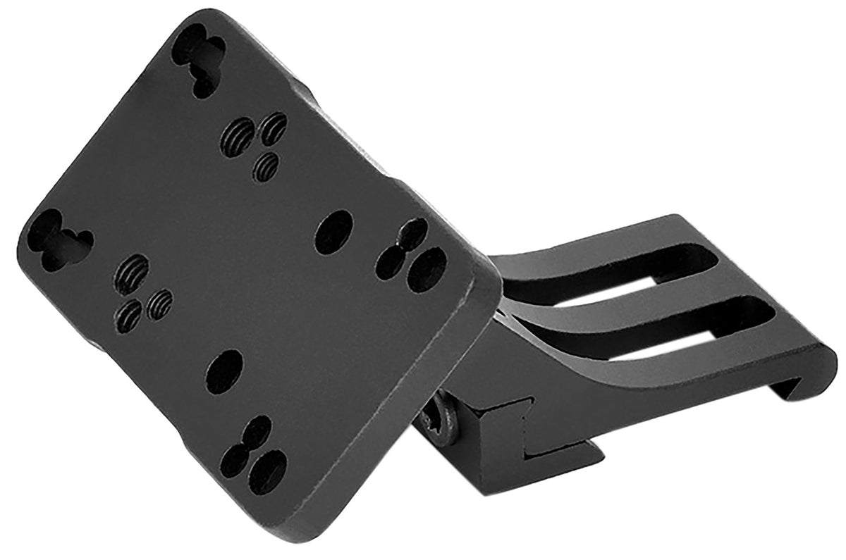 Warne 6110MR Right-Handed 45 Offset Reflex Mount Black Aluminum Compatible with Trijicon RMR/Vortex Viper/Sig Romeo3