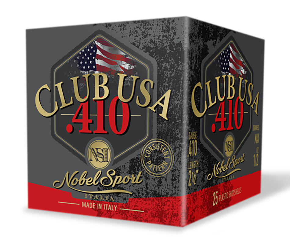 Eurosports LLC Nobelsport NSI .410 Shotgun Ammo .410 Bore 2.5 in 1/2 oz #6