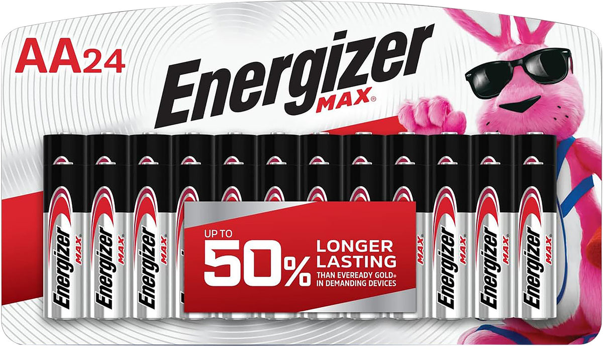 Energizer MAX E91BP24V1 1.5 Volt AA Alkaline Battery 24-Pack