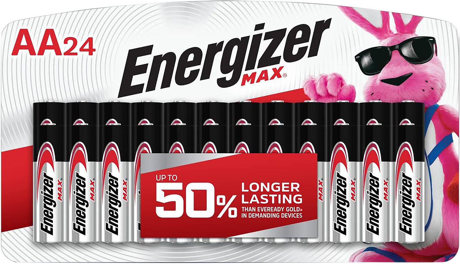 Energizer MAX E91BP24V1 1.5 Volt AA Alkaline Battery 24-Pack