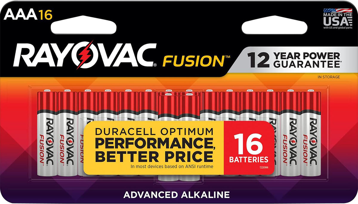 Rayovac High Energy AAA 1.5V Alkaline Batteries 16-Count Single Pack