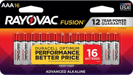 Rayovac High Energy AAA 1.5V Alkaline Batteries 16-Count Single Pack