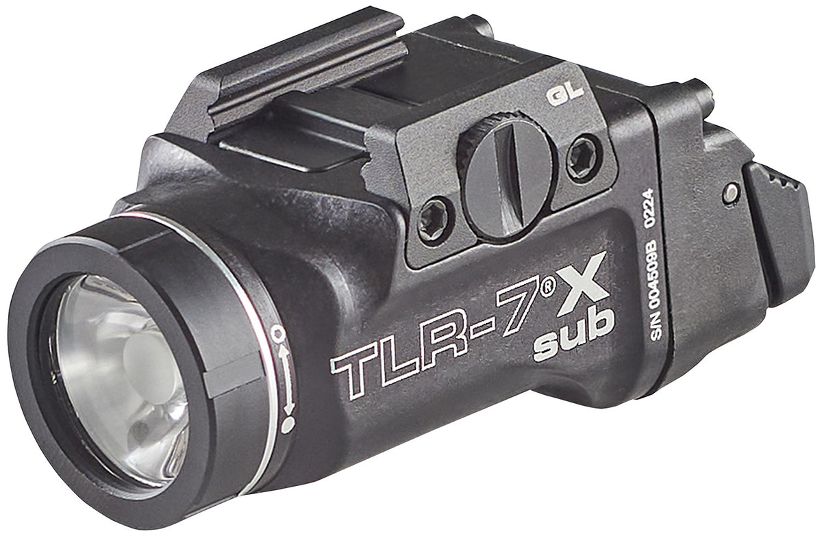 Streamlight TLR-7 X Sub USB Rechargeable Weapon Light 500 Lumens Black for Glock 43X & 48