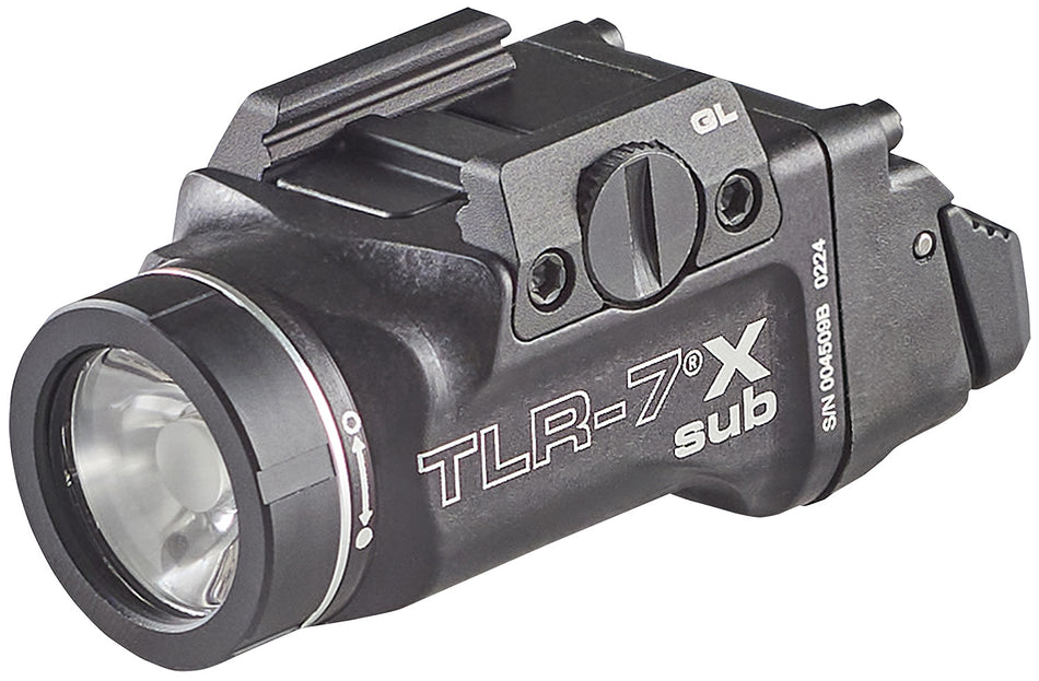 Streamlight TLR-7 X Sub USB Rechargeable Weapon Light 500 Lumens Black for Glock 43X & 48
