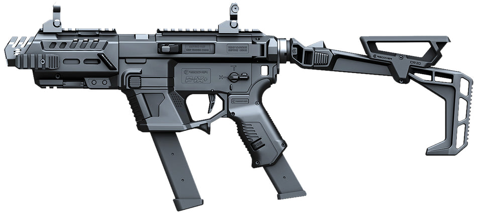 Recover Tactical PIXPBFST01 Black Metal Front Guard Folding Stock P-IX+ Basic PG9