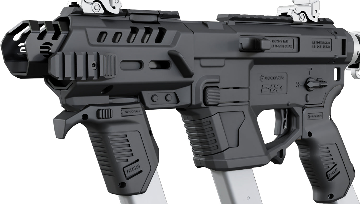 Recover Tactical PIXPMG01 Black Metal Front Guard P-IX+ MG PG9 SR20 Platform