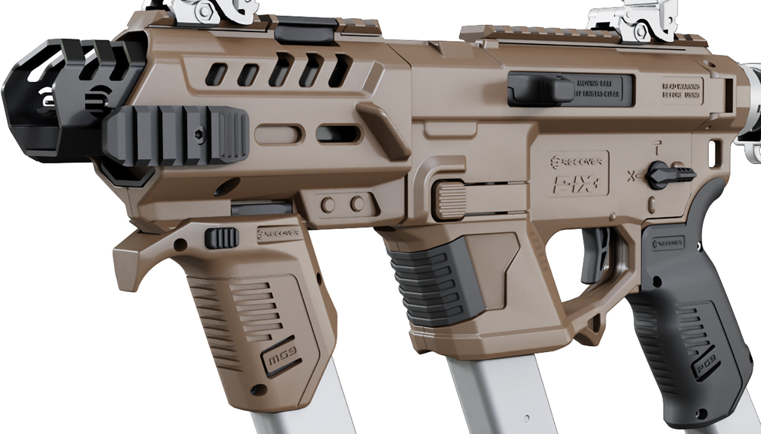Recover Tactical PIXPMG02 Tan Metal Front Guard P-IX+ MG PG9 SR20 Platform