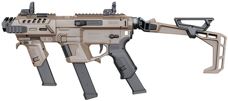 Recover Tactical P-IX+MG SR20 PG9 Tan Metal Front Guard & Folding Stock PIXPMGFST02