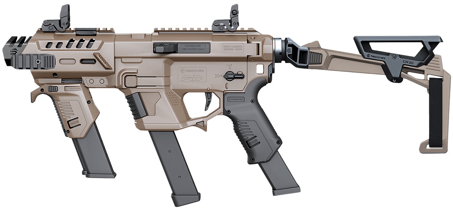 Recover Tactical P-IX+MG SR20 PG9 Tan Metal Front Guard & Folding Brace PIXPMGFBR02