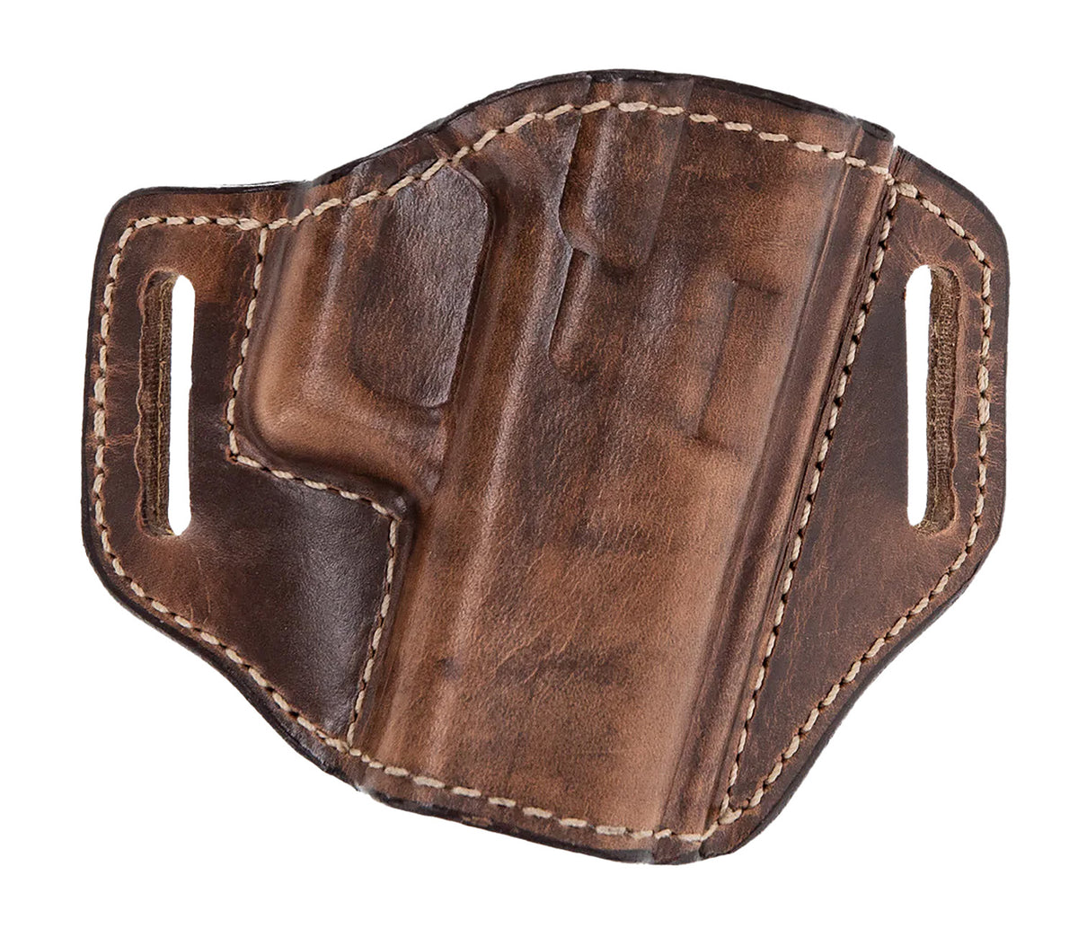 Bianchi 27410 Remedy Weathered Tan OWB Leather Belt Slide Holster Springfield 4in Right Hand