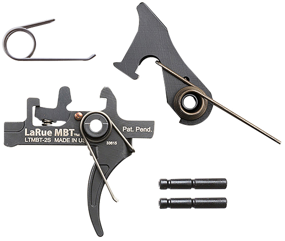 LaRue Tactical LTMBT2S Two-Stage Curved Trigger Black S7 Steel AR10/AR15