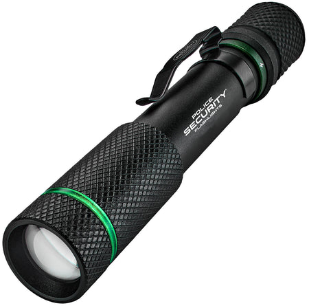 Police Security 98656 Aura-RS Black LED Flashlight 60/260 Lumens Rechargeable