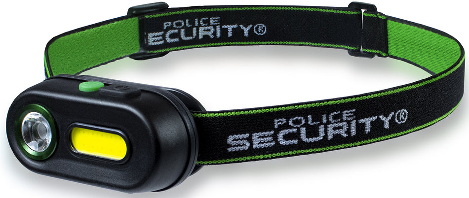 Police Security 98732 Colt-R Black Rechargeable Headlamp 65/150/250/400 Lumens