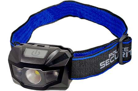 Police Security 98969 Connector 2.0 Black LED Headlamp 80/280 Lumens AAA Battery