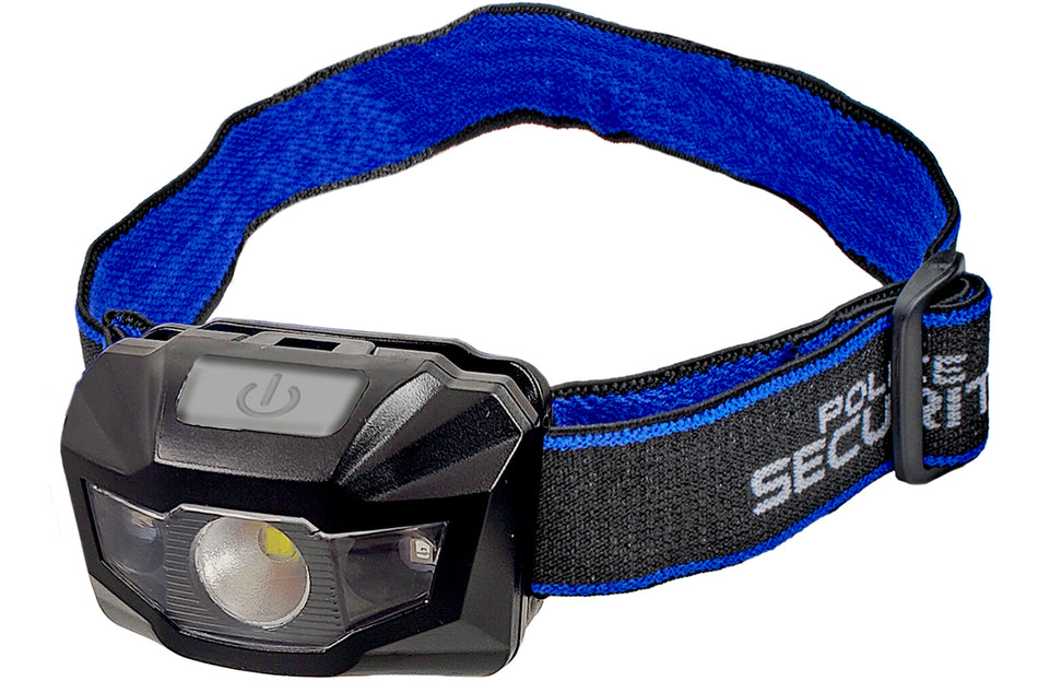 Police Security 98969 Connector 2.0 Black LED Headlamp 80/280 Lumens AAA Battery