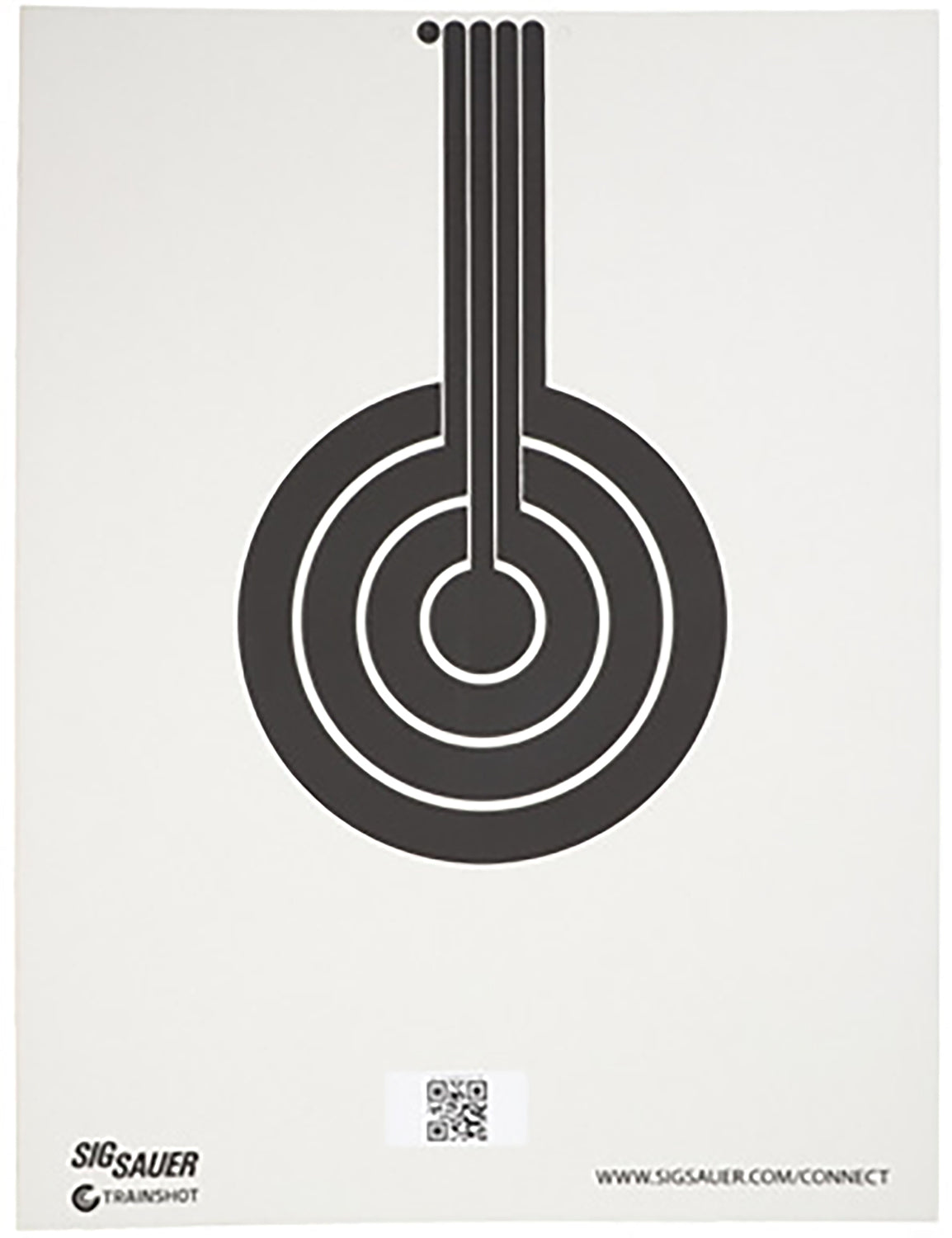 Sig Sauer SCT350 T300 Bullseye Conductive Replacement Target Black/White
