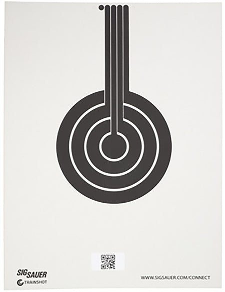 Sig Sauer SCT350 T300 Bullseye Conductive Replacement Target Black/White