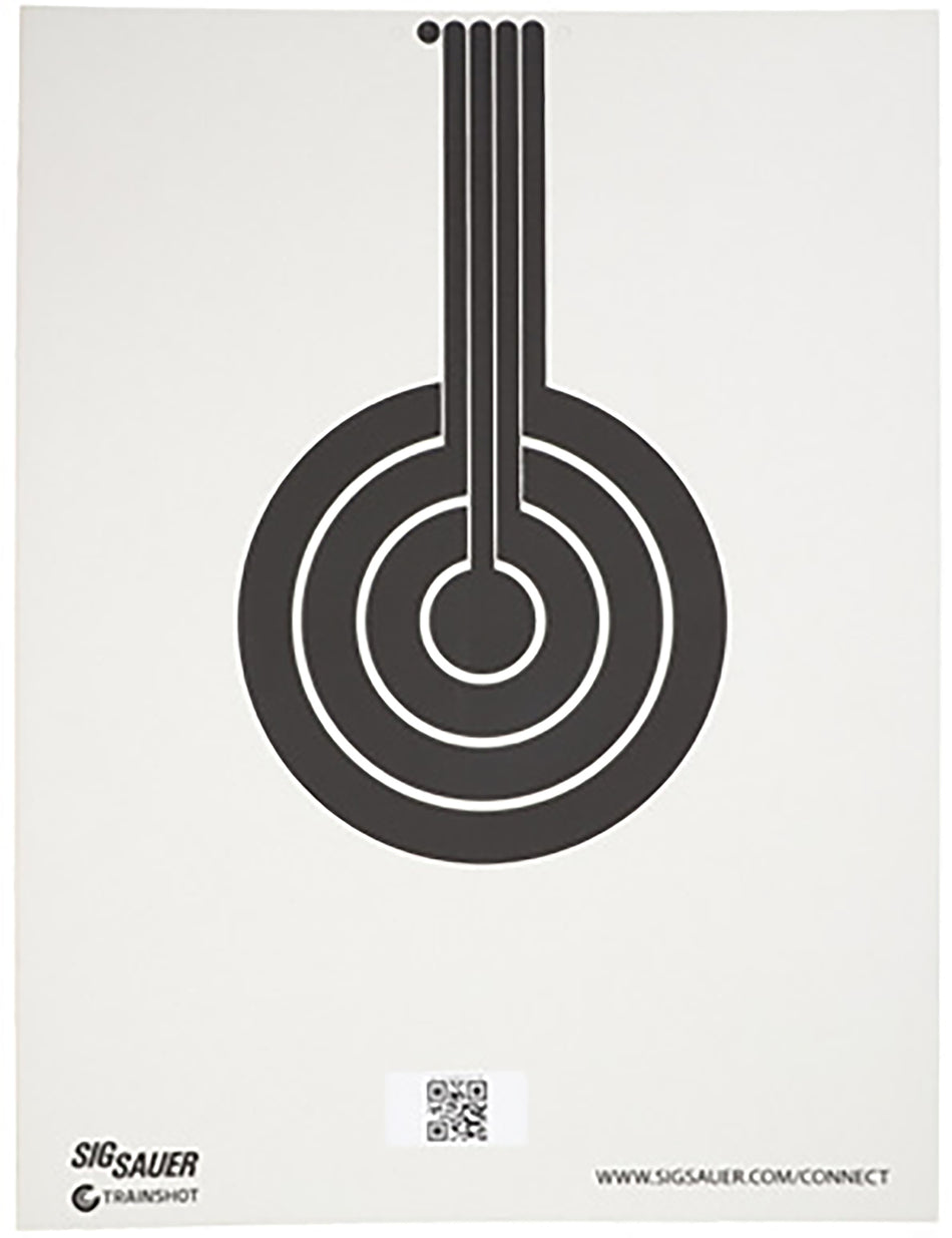 Sig Sauer SCT350 T300 Bullseye Conductive Replacement Target Black/White