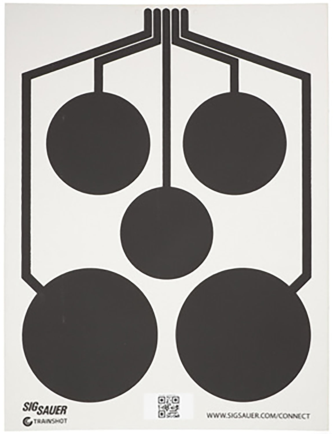 Sig Sauer SCT357 T300 Multi Zone Conductive Replacement Target Black/White