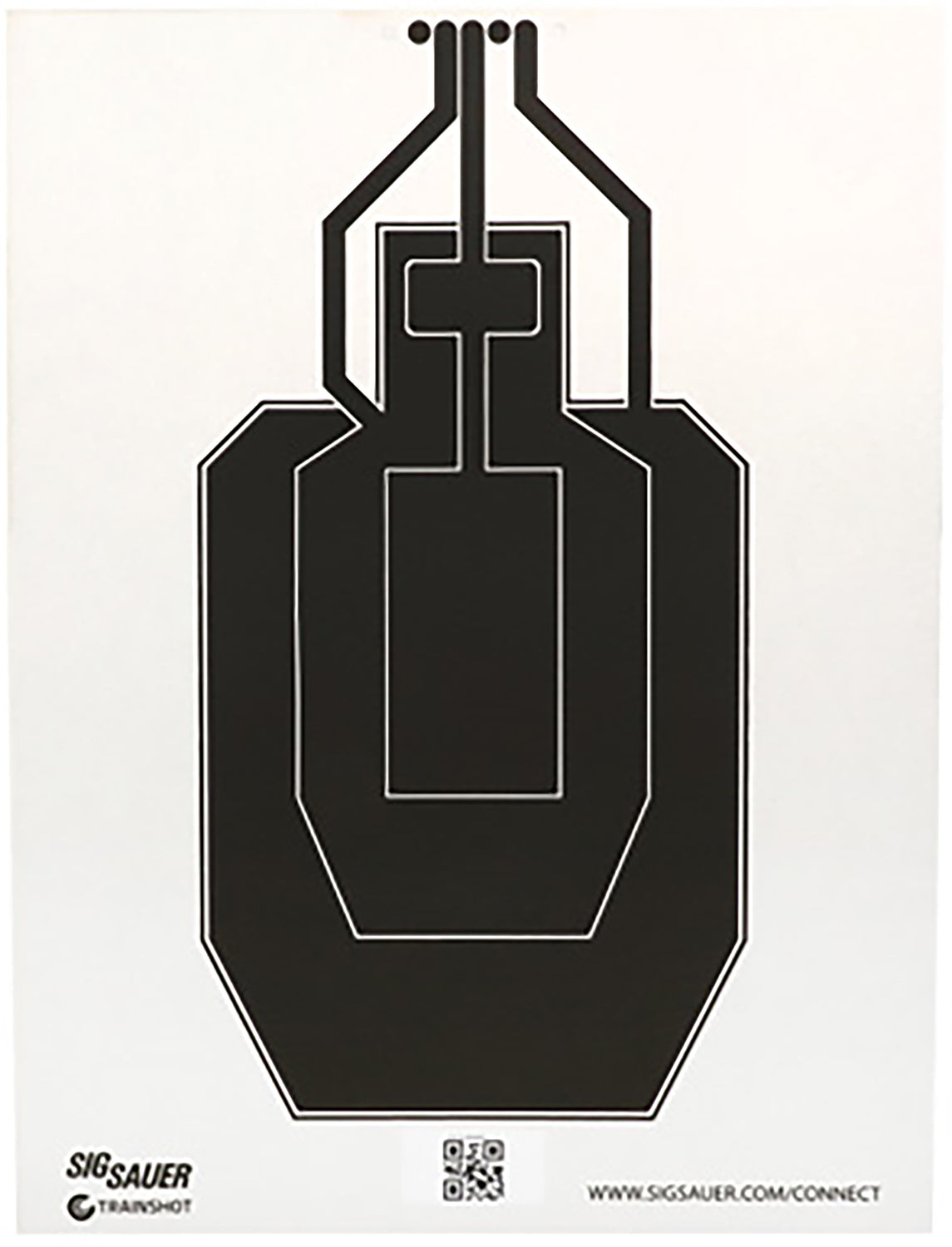 Sig Sauer SCT358 T300 USPSA Conductive Replacement Target Black/White