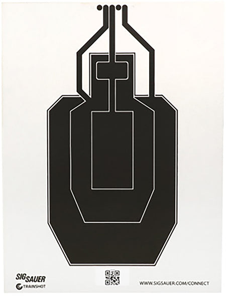 Sig Sauer SCT358 T300 USPSA Conductive Replacement Target Black/White