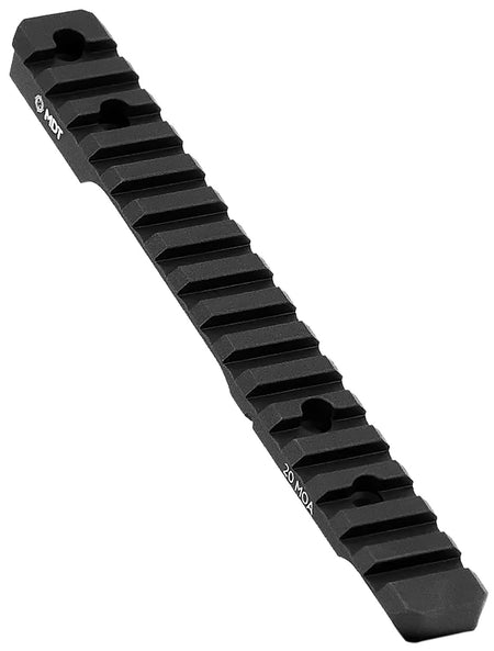 Mdt Sporting Goods Inc 102357BLK 20 MOA Picatinny Scope Base Black Anodized Aluminum 11" Long Fits Howa 1500 Long Action