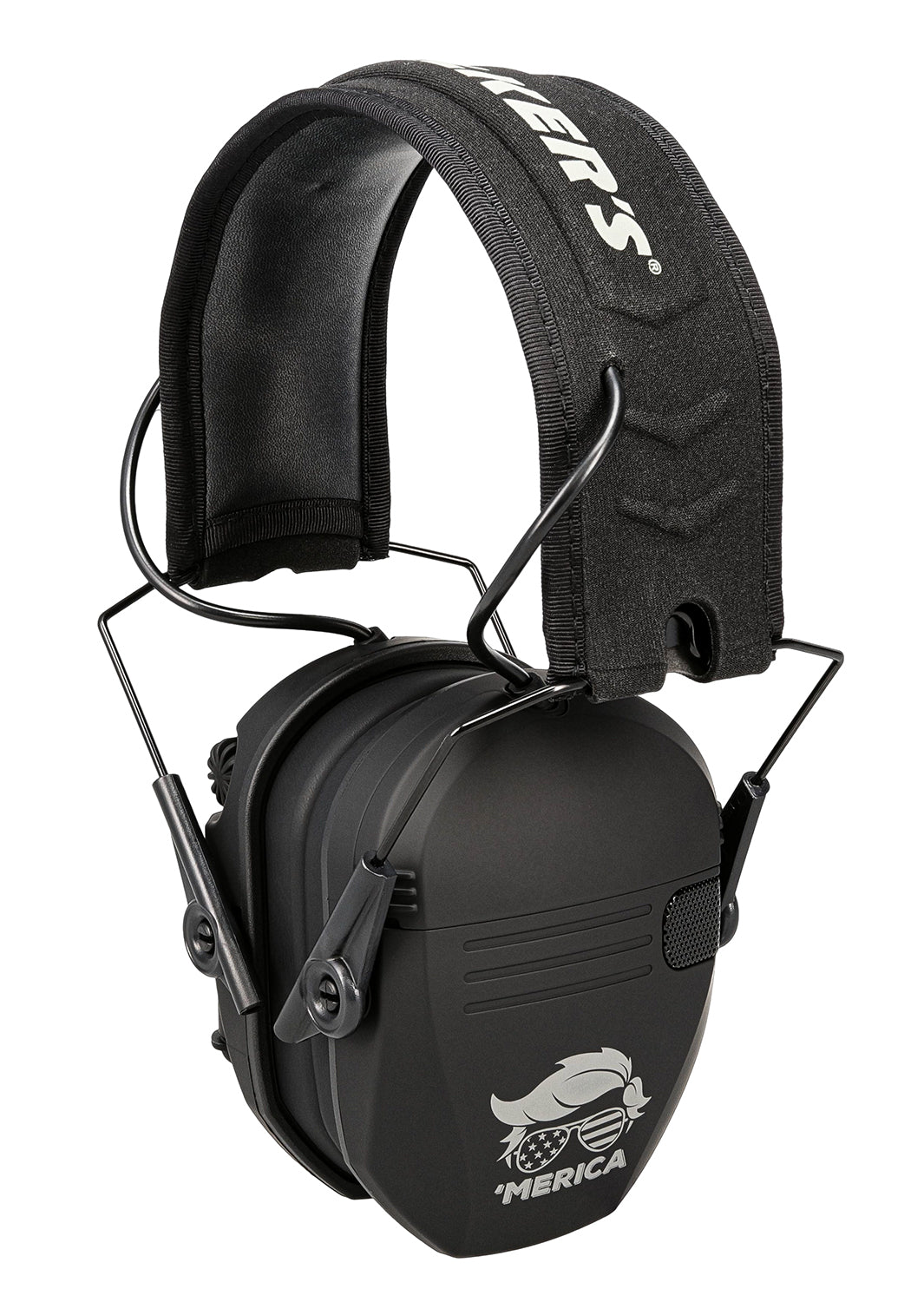 Walker's Razor Merica Over-the-Head Electronic Muff 23 dB NRR Black