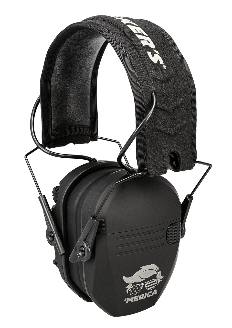 Walker's Razor Merica Over-the-Head Electronic Muff 23 dB NRR Black
