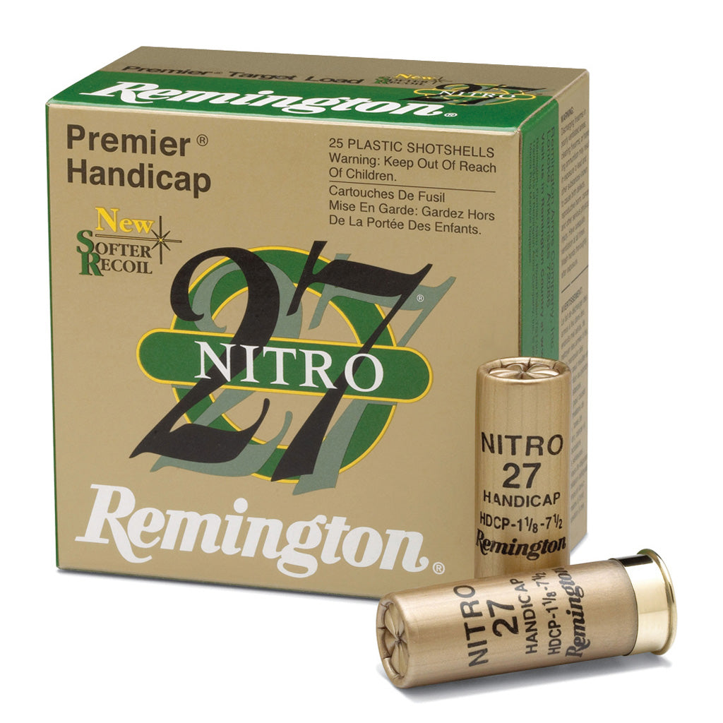 Remington Premier Nitro 27 Gold Handicap Shotgun Ammo 12 Gauge 2.75 in 1 oz #7.5