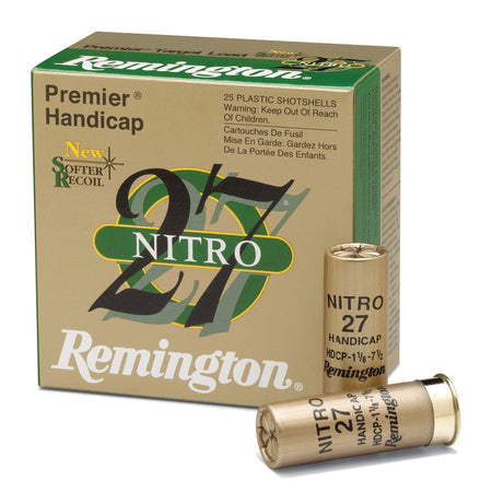 Remington Premier Nitro 27 Gold Handicap Shotgun Ammo 12 Gauge 2.75 in 1 oz #7.5
