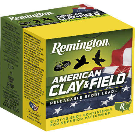 Remington American Clay & Field Sport Loads Shotgun Ammo 12 Gauge 2.75 in 1-1/8 oz #7.5