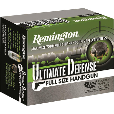 Remington Ultimate Defense Brass Jacket Hollow Point 185 Grain .45 ACP/Auto 1015 fps