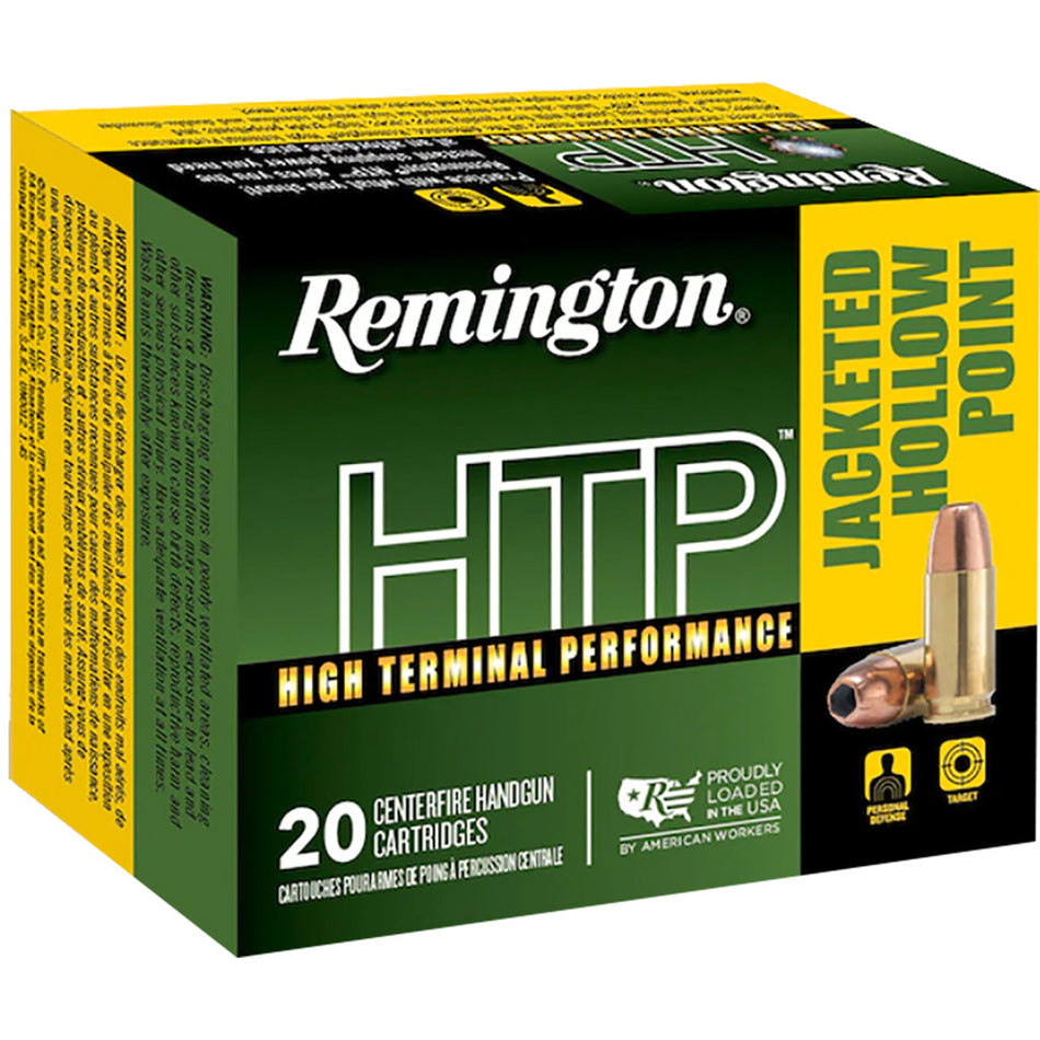 Remington HTP Jacketed Hollow Point 155 Grain .40 S&W 1205 fps
