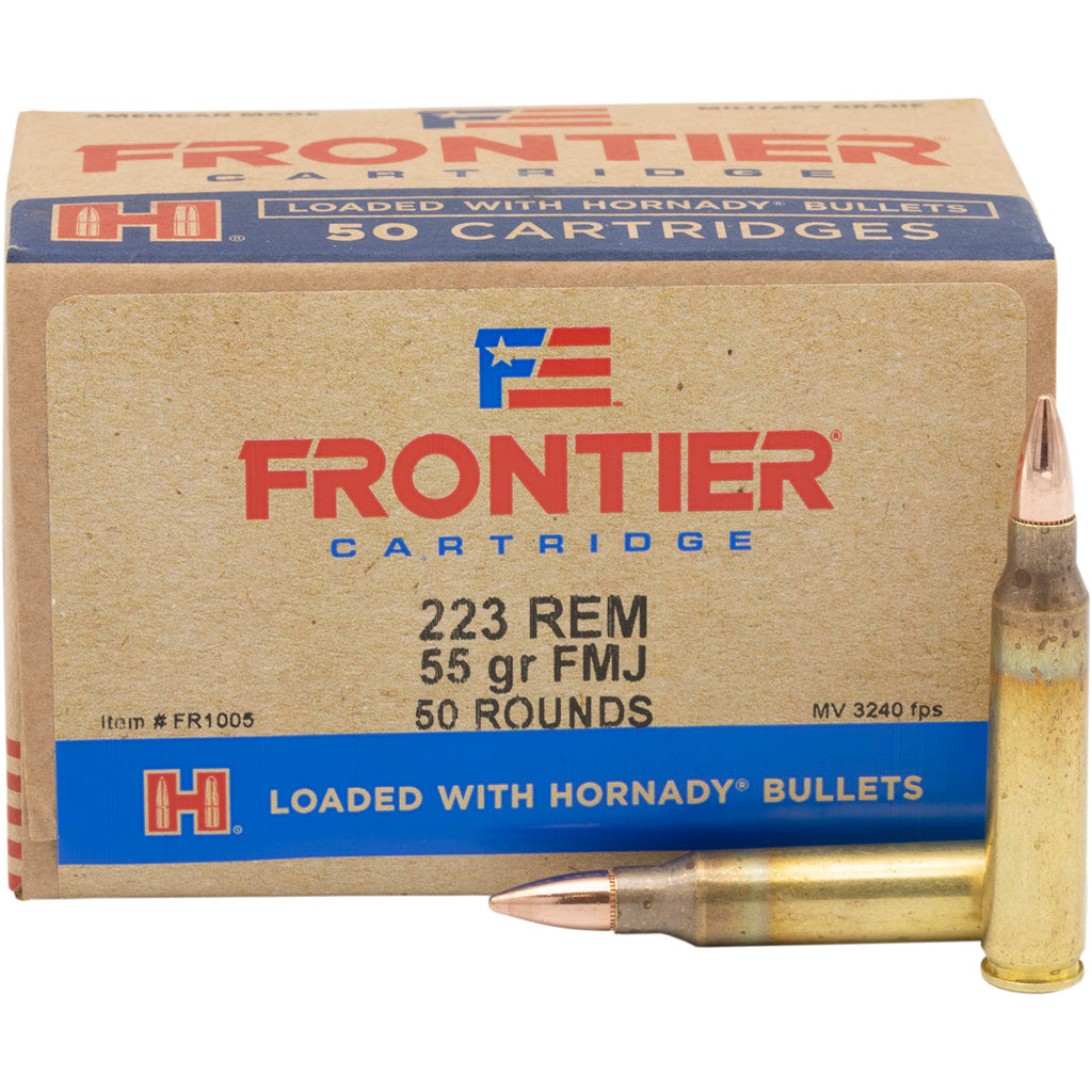 Frontier Cartridge Lake City Military Grade .223 Remington 55 grain Full Metal Jacket ammunition