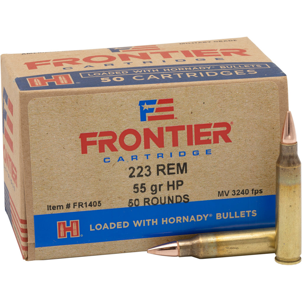 Frontier Cartridge Lake City Military Grade .223 Remington 55 grain Hollow Point Match ammunition
