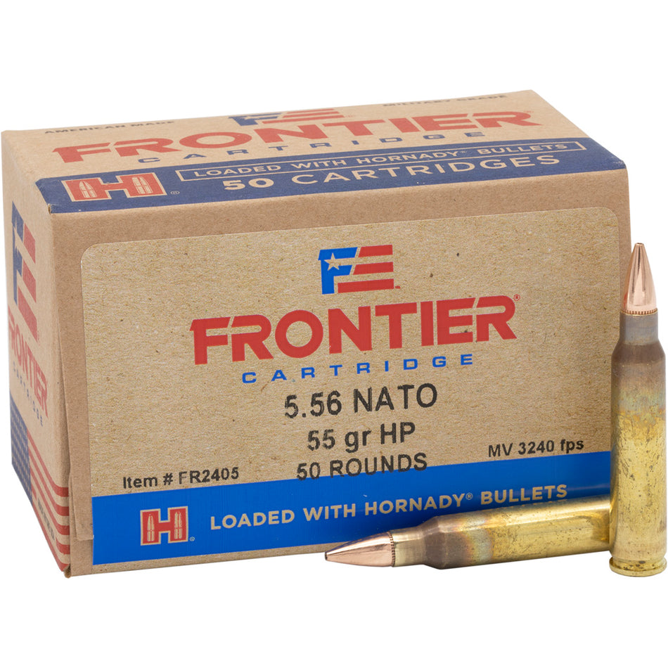 Frontier Cartridge Lake City Centerfire Rifle Match 5.56x45mm NATO 55 grain Hollow Point Match ammunition