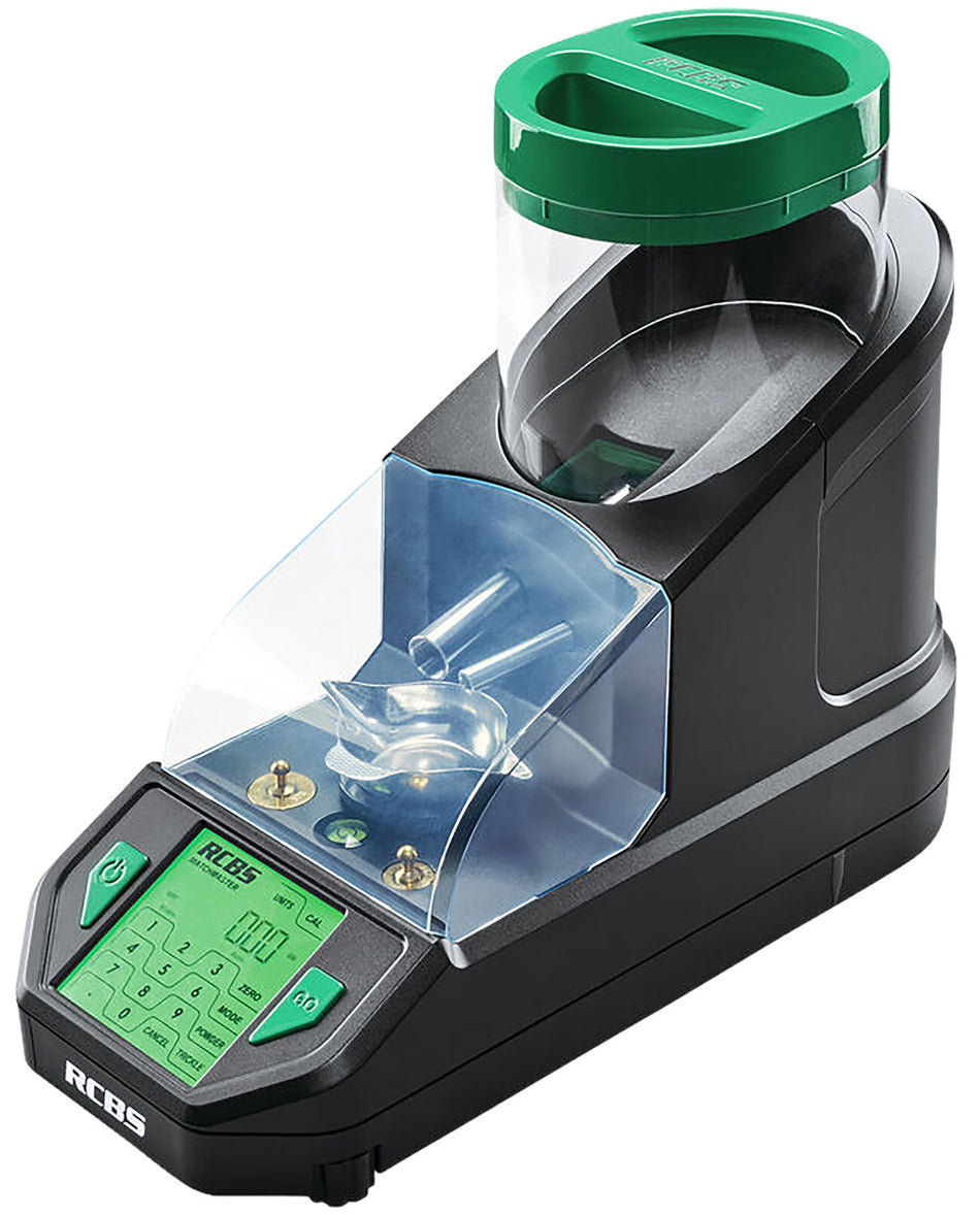 RCBS MatchMaster Powder Dispenser 98941 Black Green Dual-Tube Technology