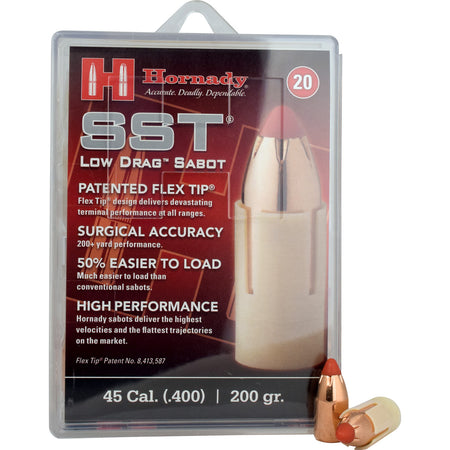 Hornady 45 Cal. SST Muzzleloading Sabot with Bullet 200 gr. Low Drag 20 rd.