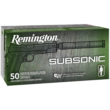 Remington Subsonic Flat Nose Enclosed Base 230 Grain .45 ACP/Auto 830 fps
